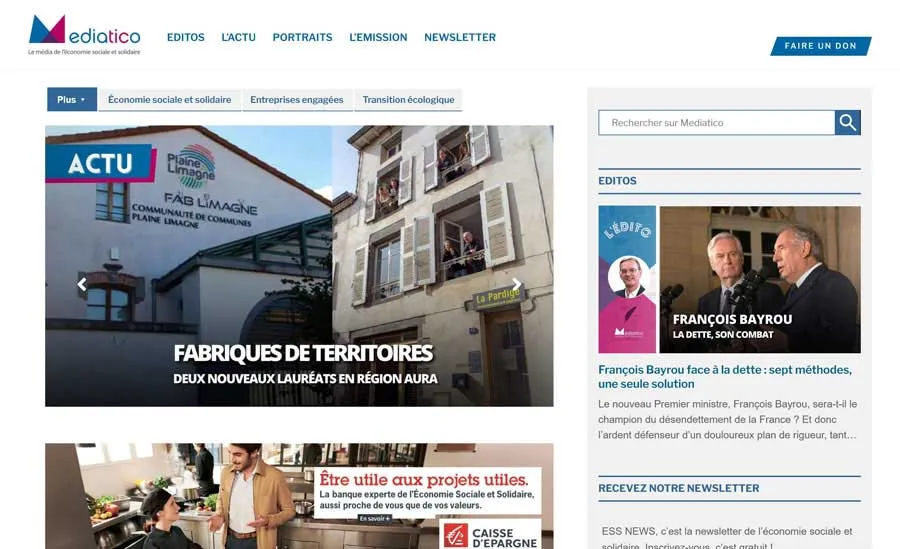 Mediatico brochure site