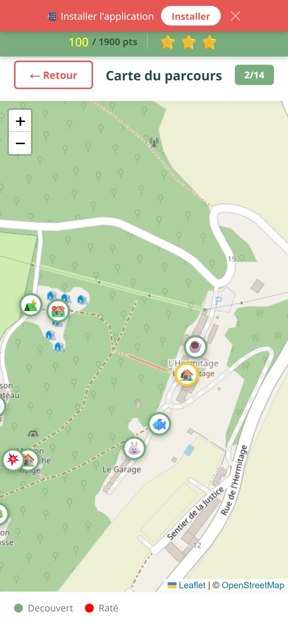 L'hermitage - Jeu de piste